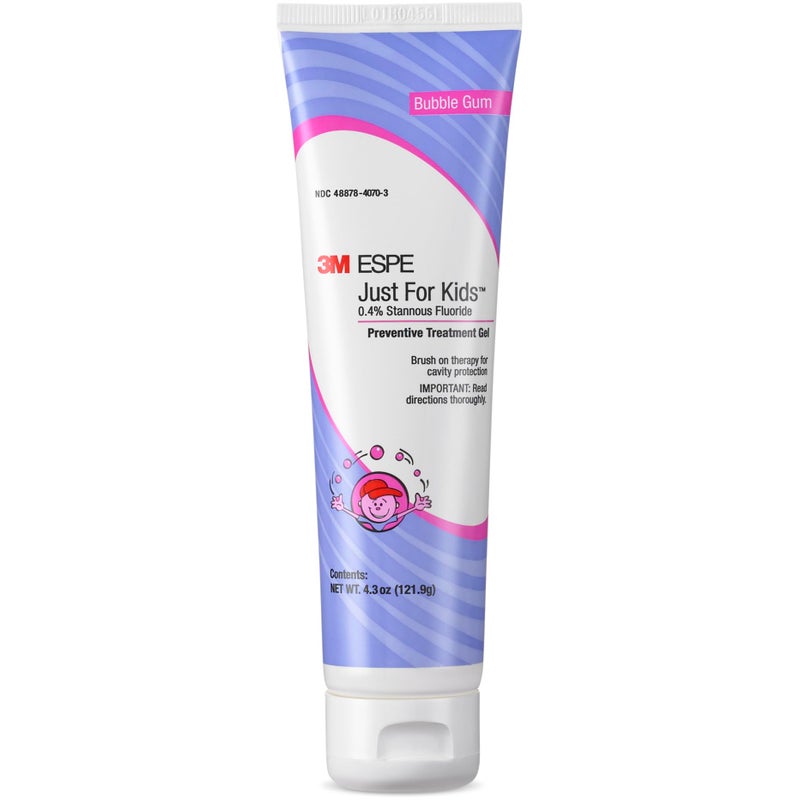 3M 70201400762 Just For Kids 0.4% Stannous Fluoride Brush On Gel, Extra Cavity Protection, 4.3 oz - Image 1