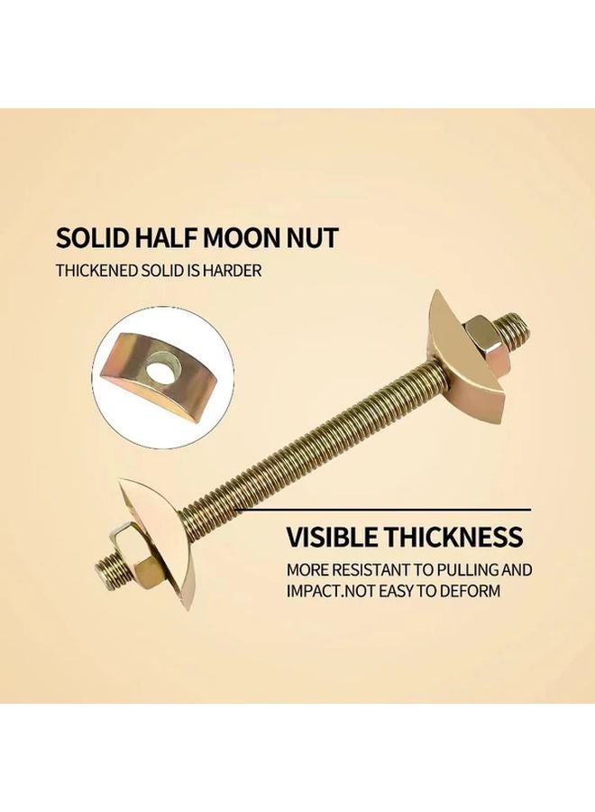 10pcs Heavy Duty Steel Countertop Coupler Hex Nut Furniture Fastening Kit - Image 4