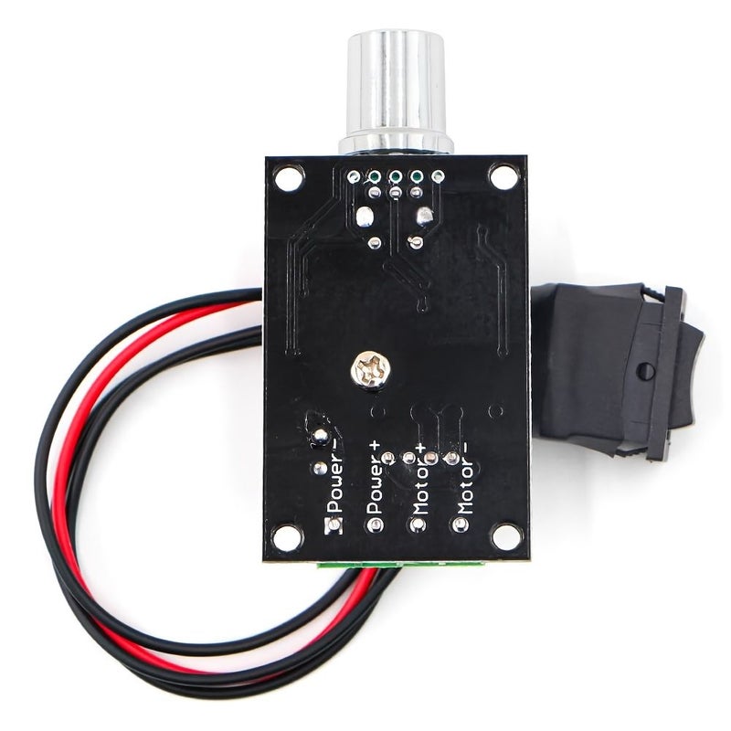 12V 18Rpm Metal Gear Turbo Worm DC Motor With Bracket Speed Controller 46x32mm - Image 5