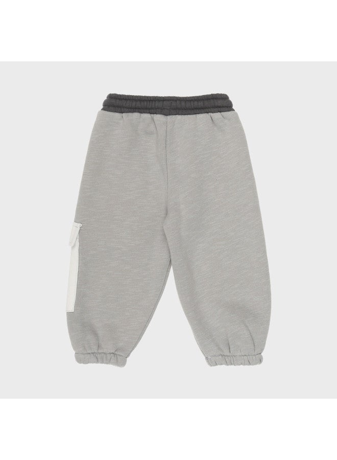 Zara trendy Color-blocked Drawstring Jogger Pants For Kids - Image 3