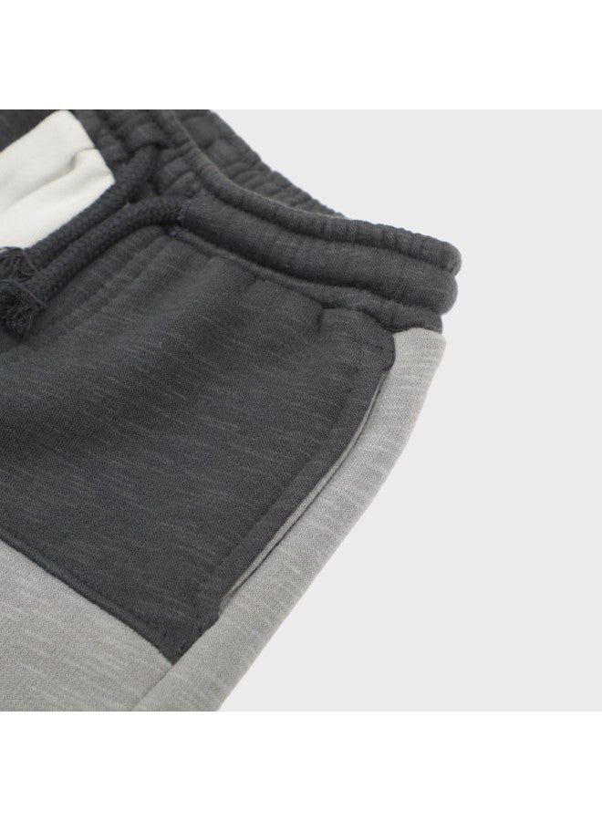 Zara trendy Color-blocked Drawstring Jogger Pants For Kids - Image 5