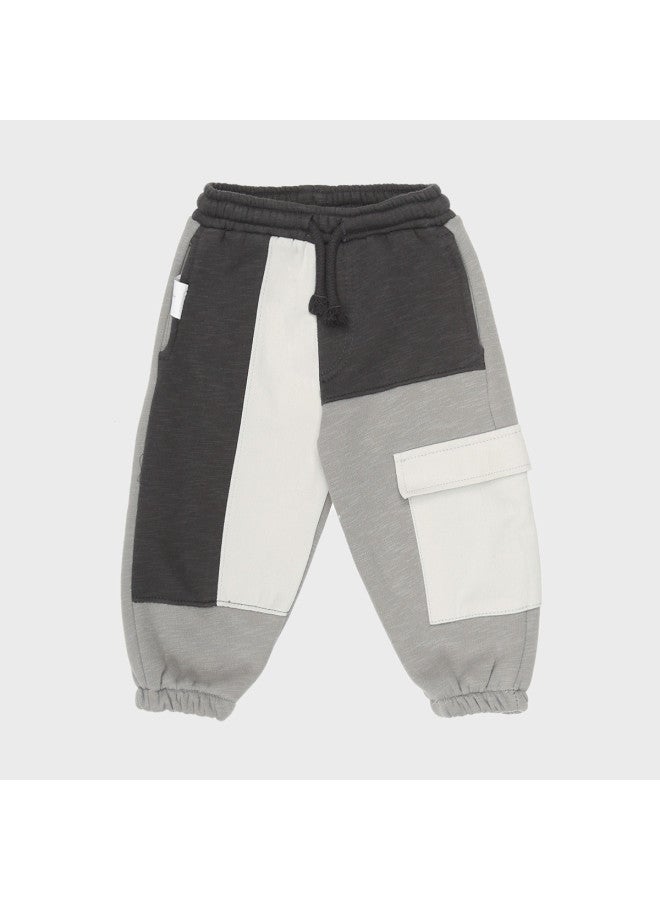 Zara trendy Color-blocked Drawstring Jogger Pants For Kids - Image 2