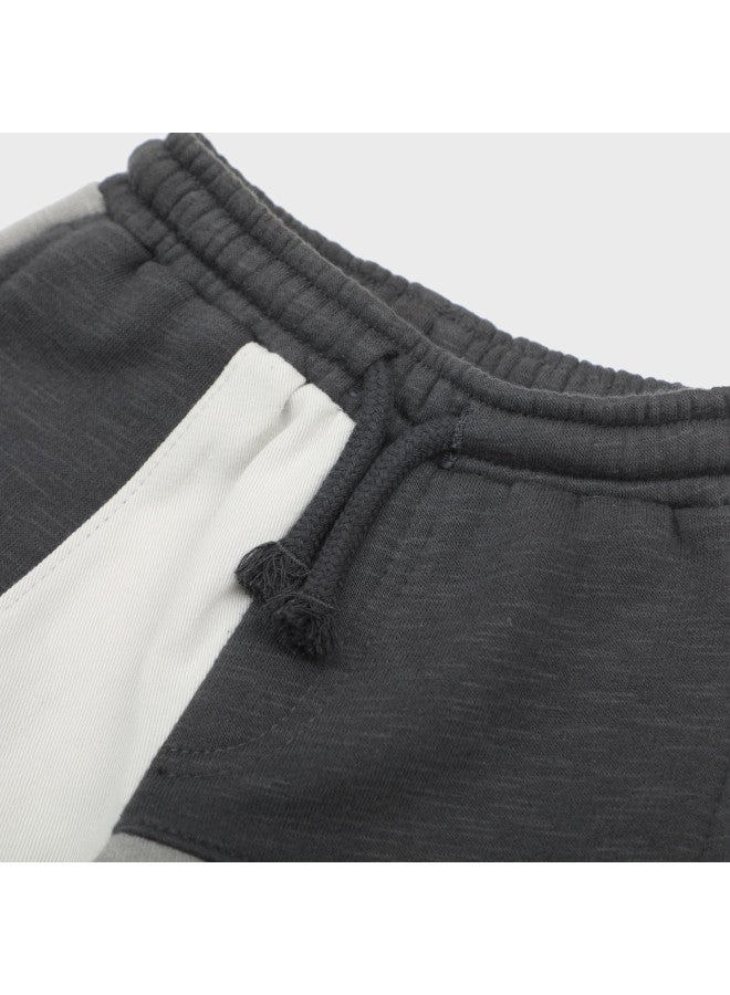 Zara trendy Color-blocked Drawstring Jogger Pants For Kids - Image 4