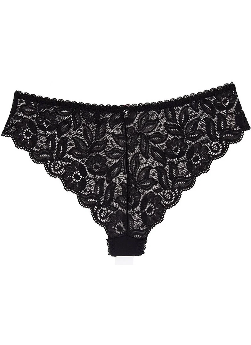 Magic Form 417 Women's Lace Back Panties-Black