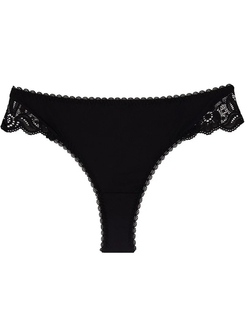 Magic Form 417 Women's Lace Back Panties-Black