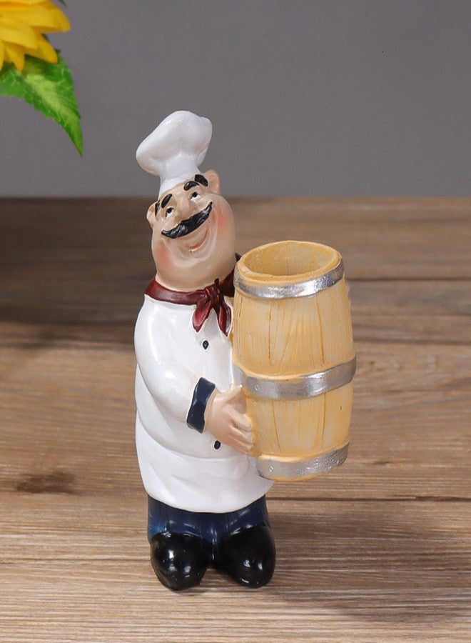 DD-life Toothpick Holder,Resin Chef Statue Toothpick Holder,Resin Toothpick Dispenser for Restaurant Tabletop Coffee Shop Decoration Craft - Image 3