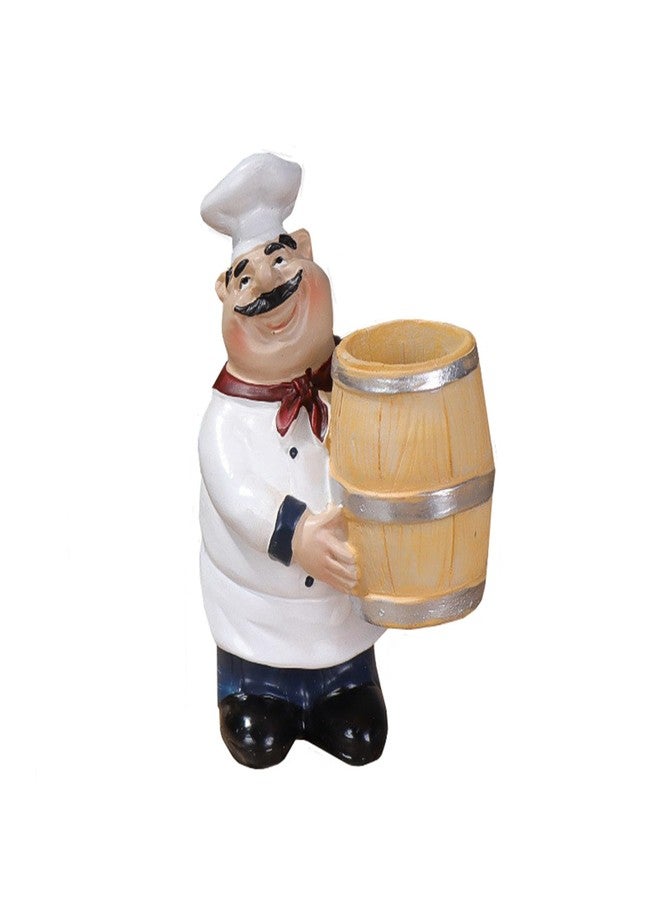 DD-life Toothpick Holder,Resin Chef Statue Toothpick Holder,Resin Toothpick Dispenser for Restaurant Tabletop Coffee Shop Decoration Craft - Image 1