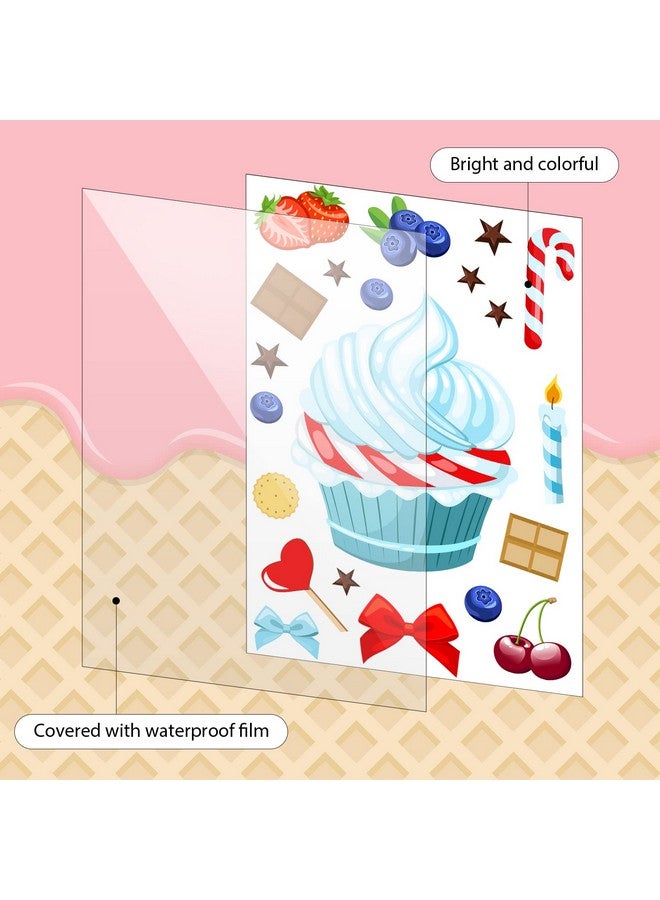 Pajean 24 Sheet Treats And Sweets Sticker Make Your Own Stickers Colorful Make Your Own Cupcake Stickers Diy Cookie Stickers Mix And Match Dessert Stickers Cake Decorating Decals Party Favors For Kids - Image 4