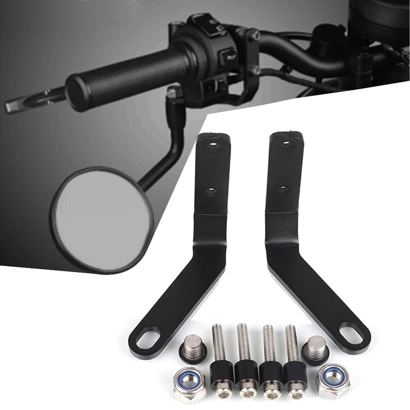 CMX500 2025 Motorcycle Rearview Mirror Down Bracket Handlebar Rear View Side Mirror Bracket Compatible with Rebel CMX500 CMX300 CMX250 2017202320242025 Rebel 500 300 250 20172025