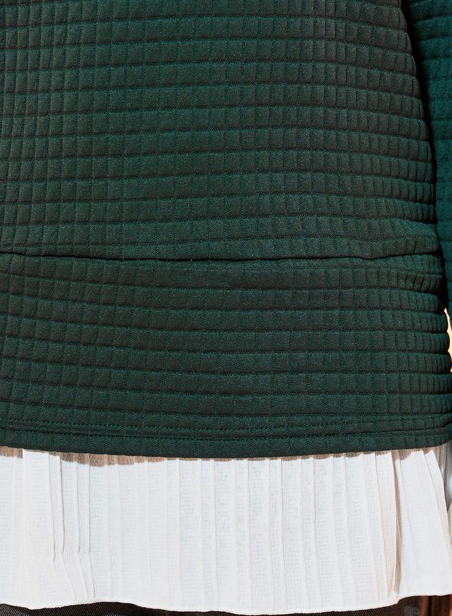 Take Two Textured Knit Top with Contrast Hem - Image 3