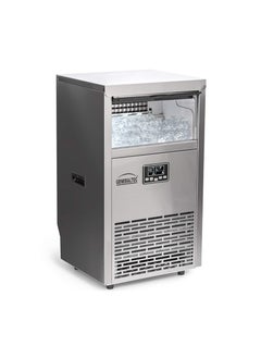 Generaltec GIM45SS Portable Commercial Ice Maker, 45Kg/24H, 15Kg Storage, Stainless Steel, Digital LED Control