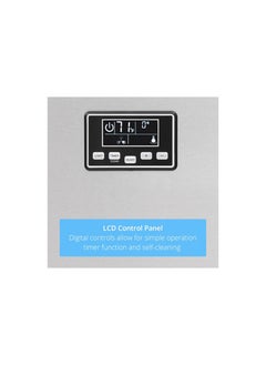 GENERALTEC Generaltec GIM45SS Portable Commercial Ice Maker, 45Kg/24H, 15Kg Storage, Stainless Steel, Digital LED Control  - Image 4