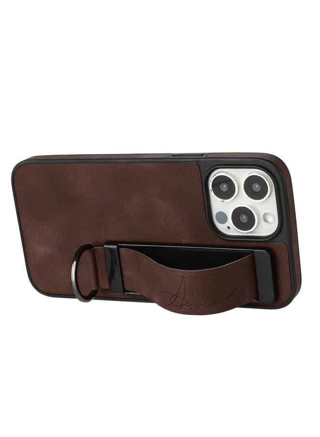 Zaboon Case For iPhone 13 Pro Max Wristband Holder Leather Back Phone Case - Image 3