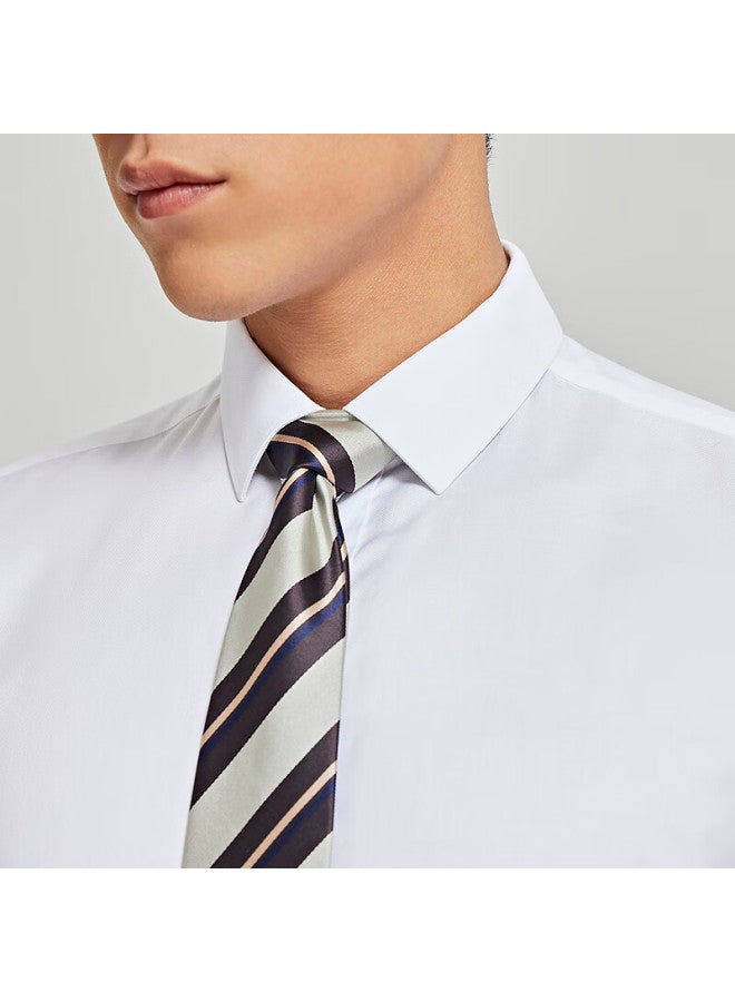 YOUNGOR Yagelor spring And Autumn Business Casual Xinjiang Pure Cotton Long-sleeved Shirt Men Easy To Care For White 40 - Image 3