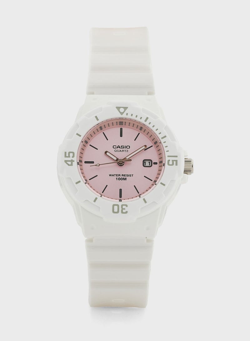 كاسيو ساعة يد بعقارب وسوار من البولي يوريثان - Image 1