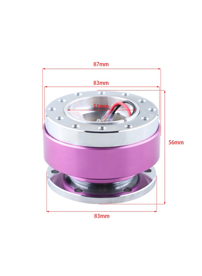 Racing Car Quick Release And Convenient Modification Steering Wheel Quick Release Device Car Connection Adapter Anti-theft Part Modification Base Quick Release-Product Color:Yellow  - Image 3