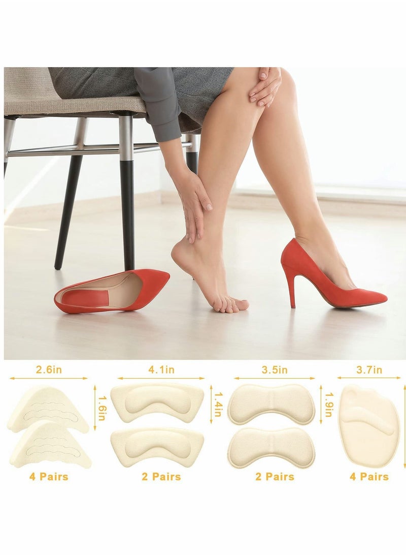 KASTWAVE - 10 Pairs Shoe Filler High Heel Cushion Pads Adjustable Toe Inserts Front Insoles - Image 1