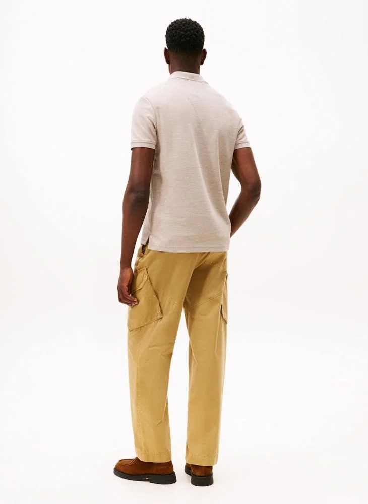 TOMMY HILFIGER TH Crest Regular Fit Pique Polo Shirt