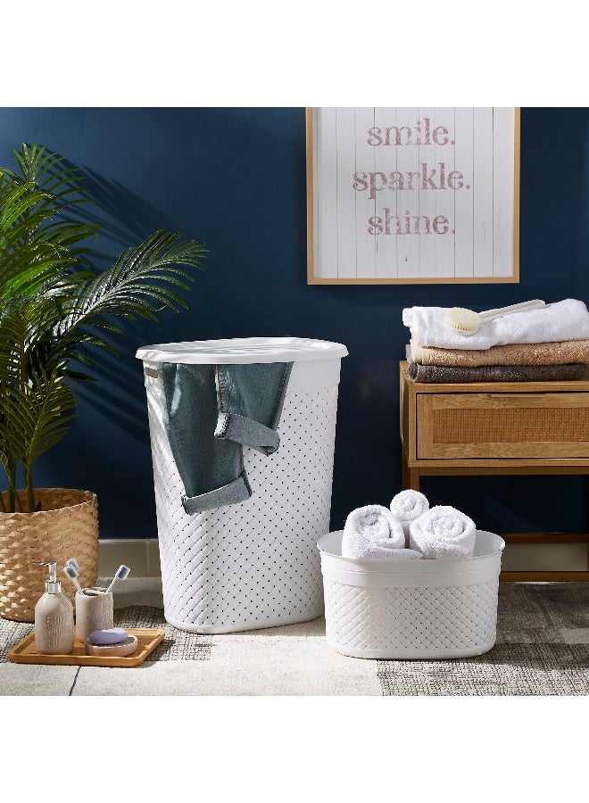 Home Box Tidy Laundry Hamper with Lid - Image 5