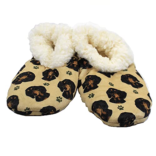 Comfies Dachshund Super Soft Slippers - E&S Pets - Dachshund Gifts - Cozy House Slippers - Non Skid Bottom - One Size Fits Most - Sherpa Slipper - Pet Lover Gifts For Men And Women - Image 1