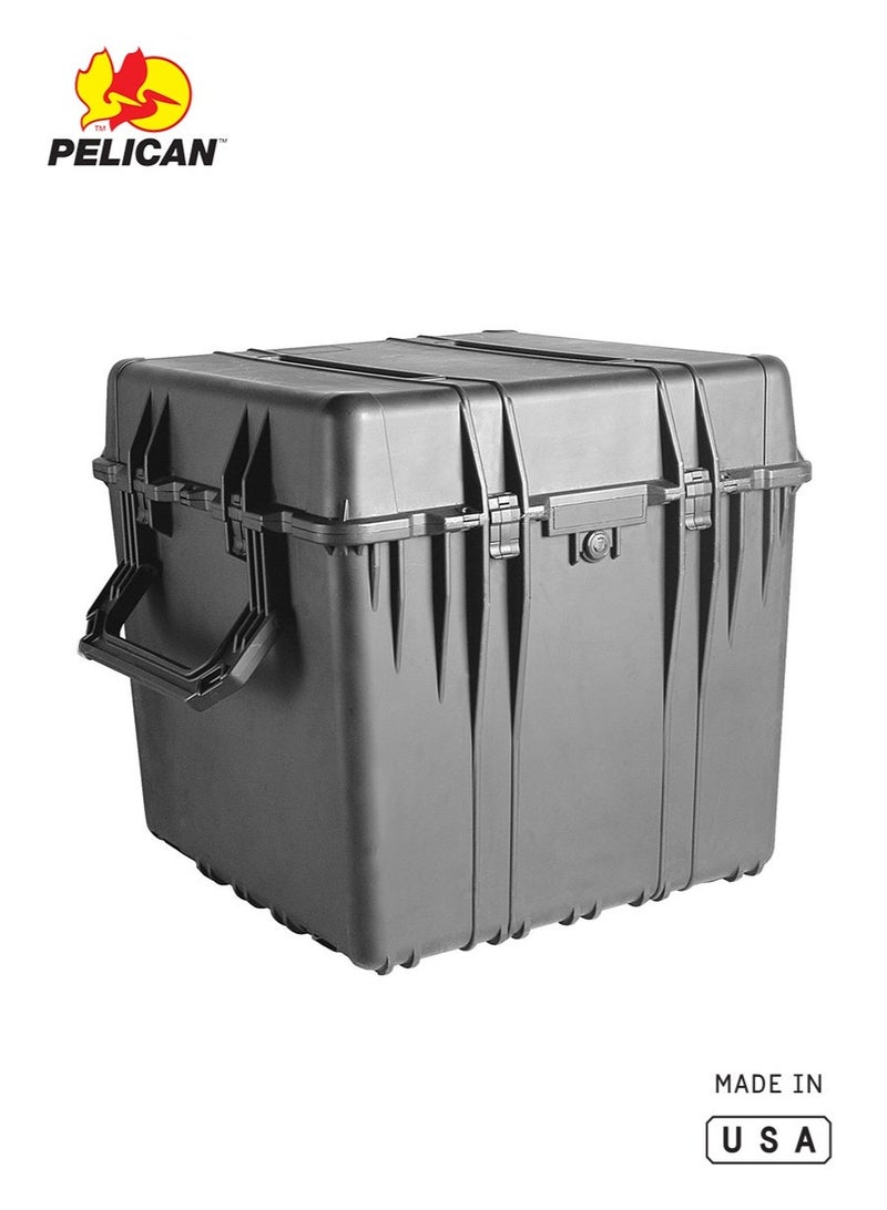 Pelican 0370 NF Protector Cube Case, 24 x 24 x 24 in Interior, Watertight, Crushproof, Dustproof, No Foam Insert, Black