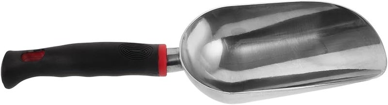 مجرفة حديقة برتقالية مريحة من سبائك الألومنيوم، مغرفة تربة للمزارعين ومغرفة ثلج - Image 1