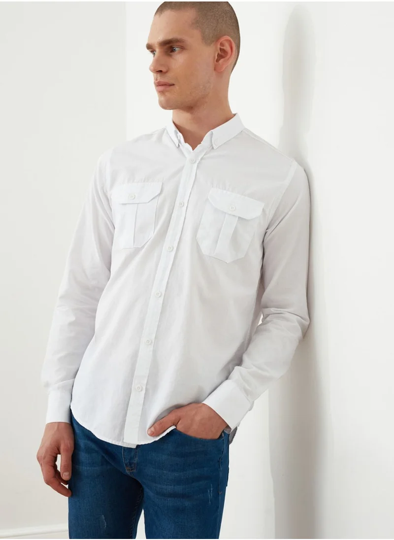 trendyol Button Down Slim Fit Shirt