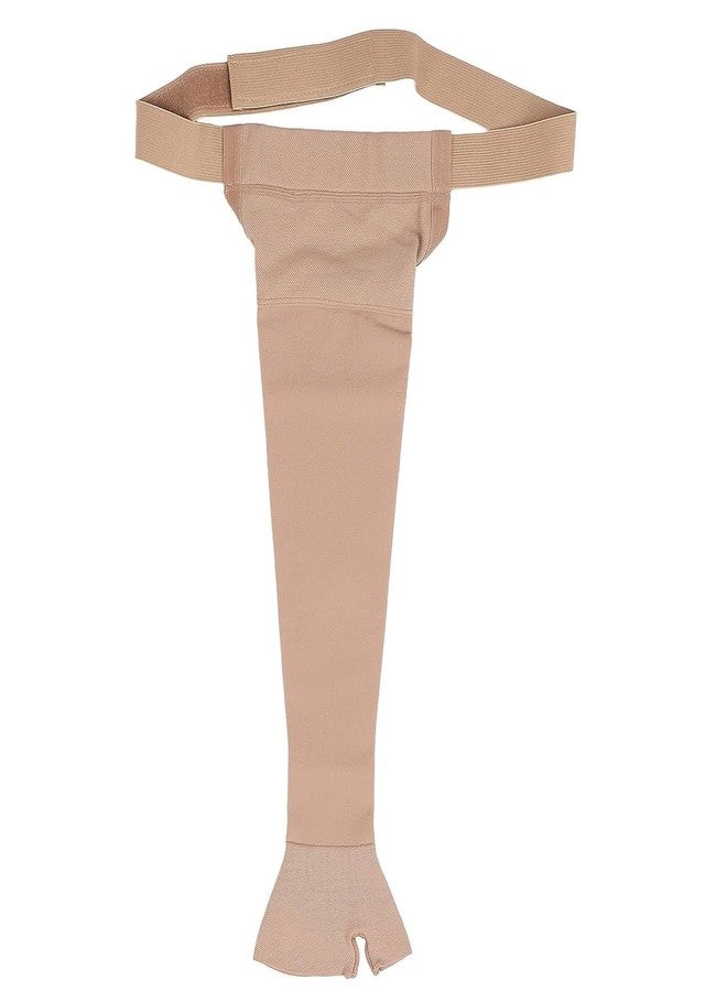 Aktive Support Medical Compression Arm Sleeves with Shoulder Strap and Support for Lymphedema | Graduated Compression - 20-30 mm/Hg | Post Mastectomy Sleeve for Lymphedema (Left Hand, Extra Large) - Image 3