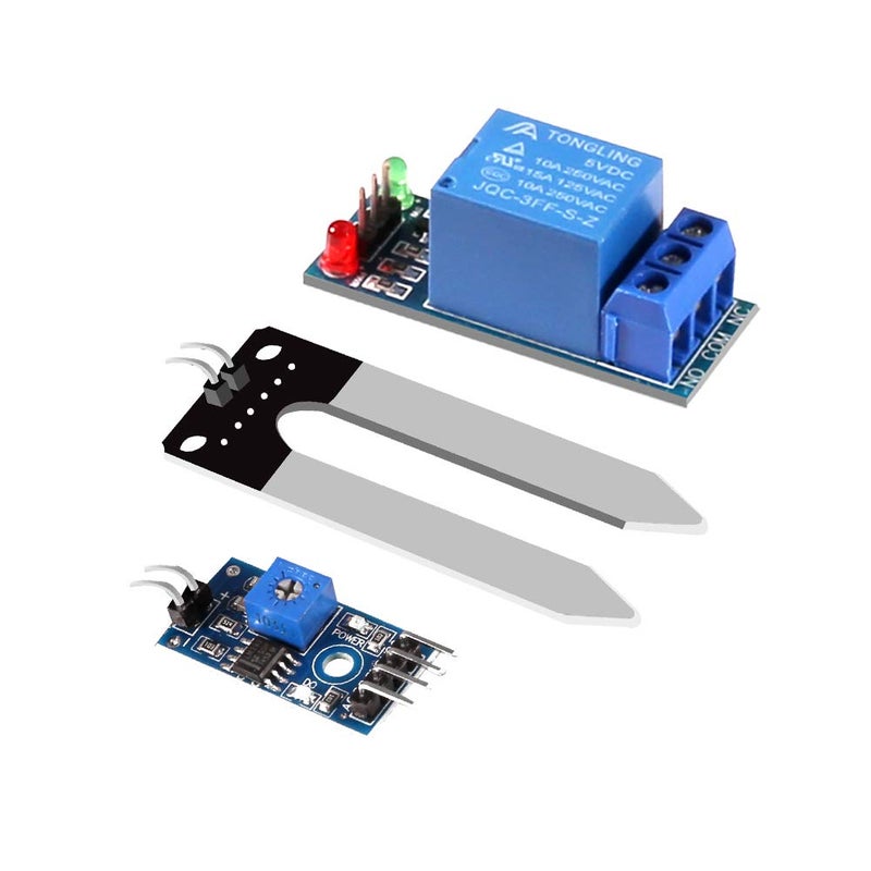 AiTrip Soil Moisture Sensor Kit Automatic Watering System Manager with Mini Water Pump for Arduino DIY Kit (Automatic Watering System) - Image 2