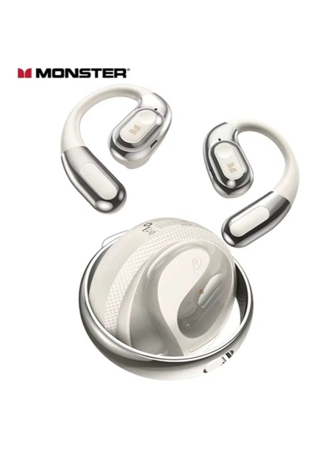 Monster - Open Ear AC330 Open Ear Earphone Bluetooth 5.4 Wireless Earphone IPX5 Waterproof Sport Earphone With Mic Earbuds - Image 1