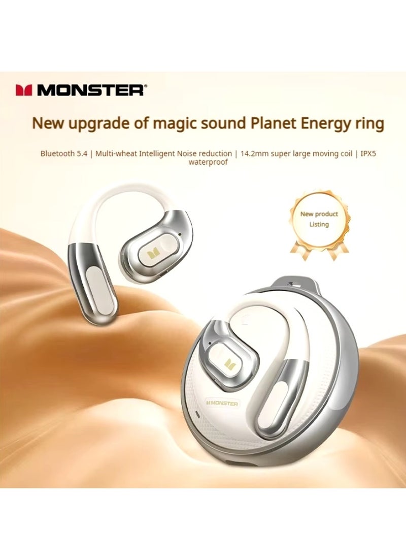 Monster - Open Ear AC330 Open Ear Earphone Bluetooth 5.4 Wireless Earphone IPX5 Waterproof Sport Earphone With Mic Earbuds - Image 1