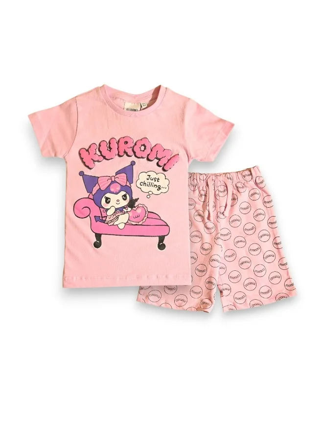 kuromi KUROMI GIRLS T-SHIRT & SHORT SET‬