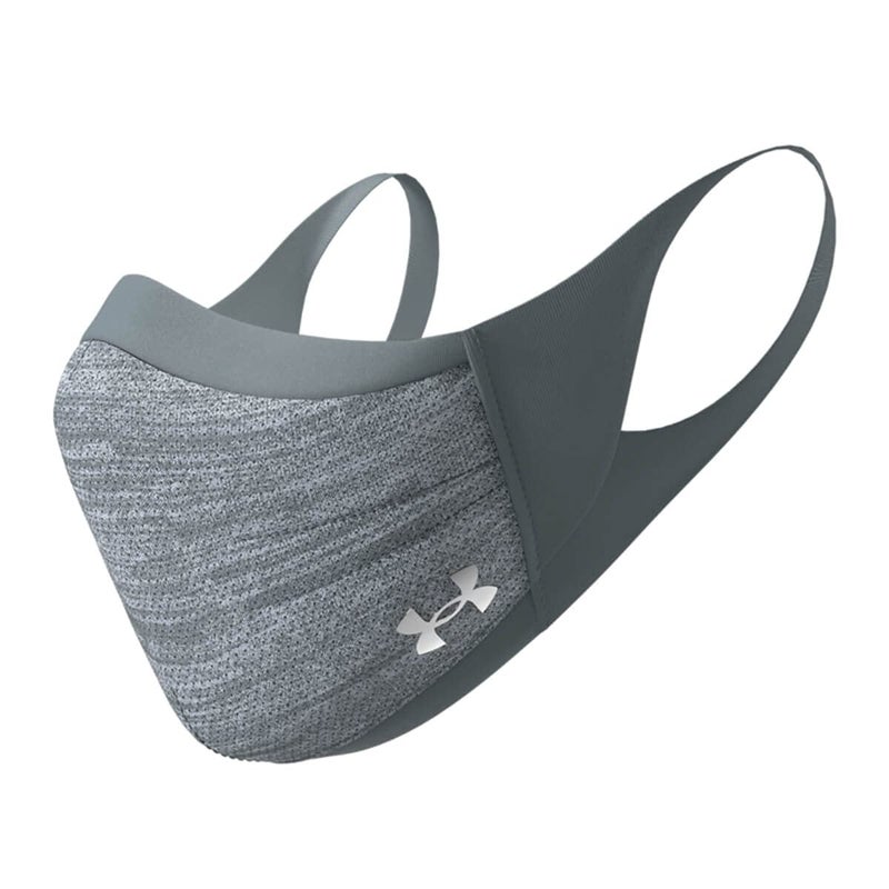 Under Armour Unisex Sports Mask, Pitch Gray (013)/Silver Chrome, Large/X-Large - Image 1
