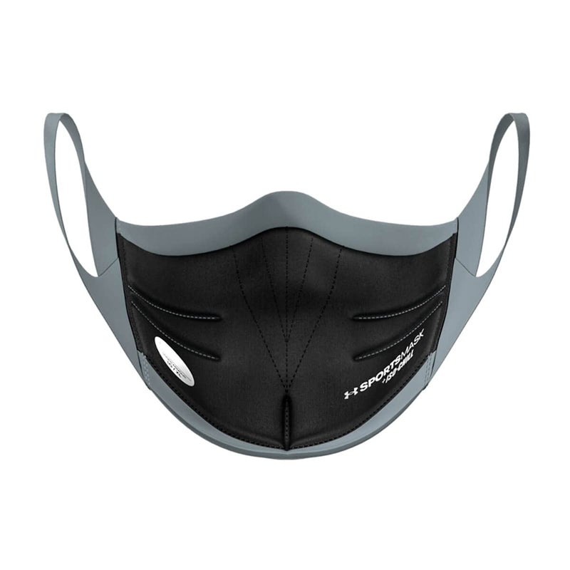 Under Armour Unisex Sports Mask, Pitch Gray (013)/Silver Chrome, Large/X-Large - Image 4