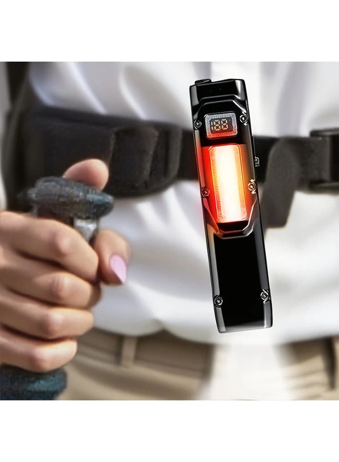 Portable Tactical Flashlight Model White Three Source Strong Light Reverse Phone Charging - Image 3