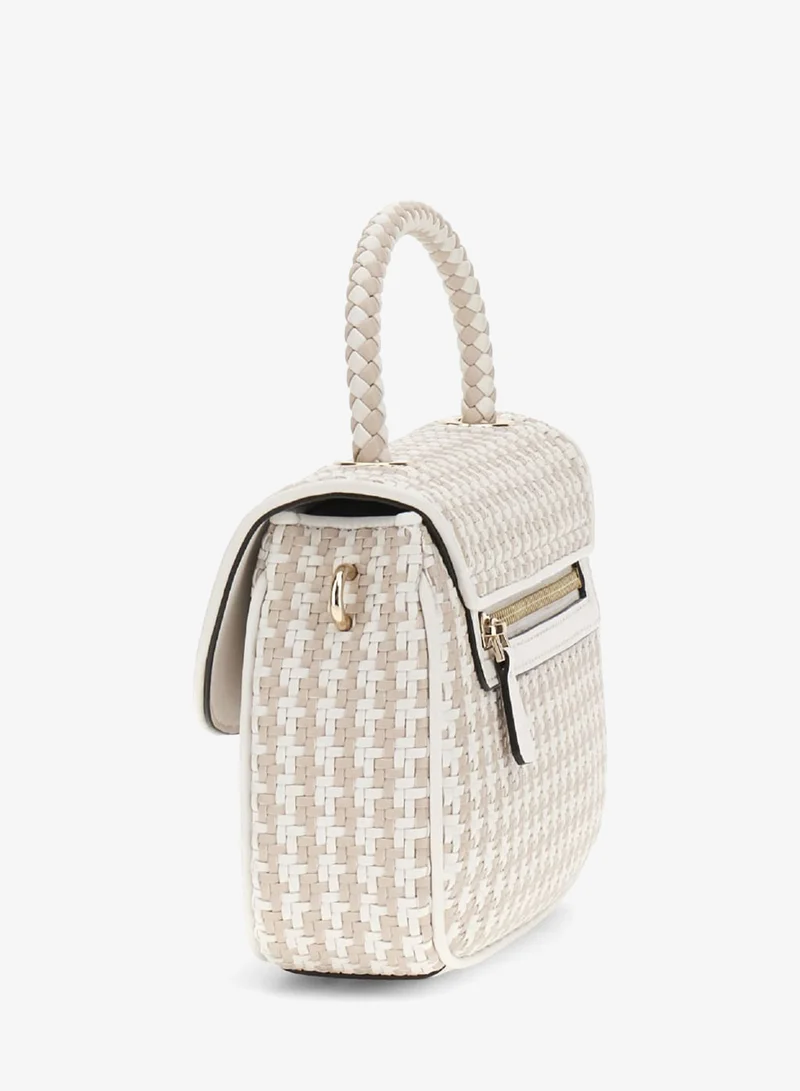 GUESS Mirema Top Handle Flap Shoulder Bag