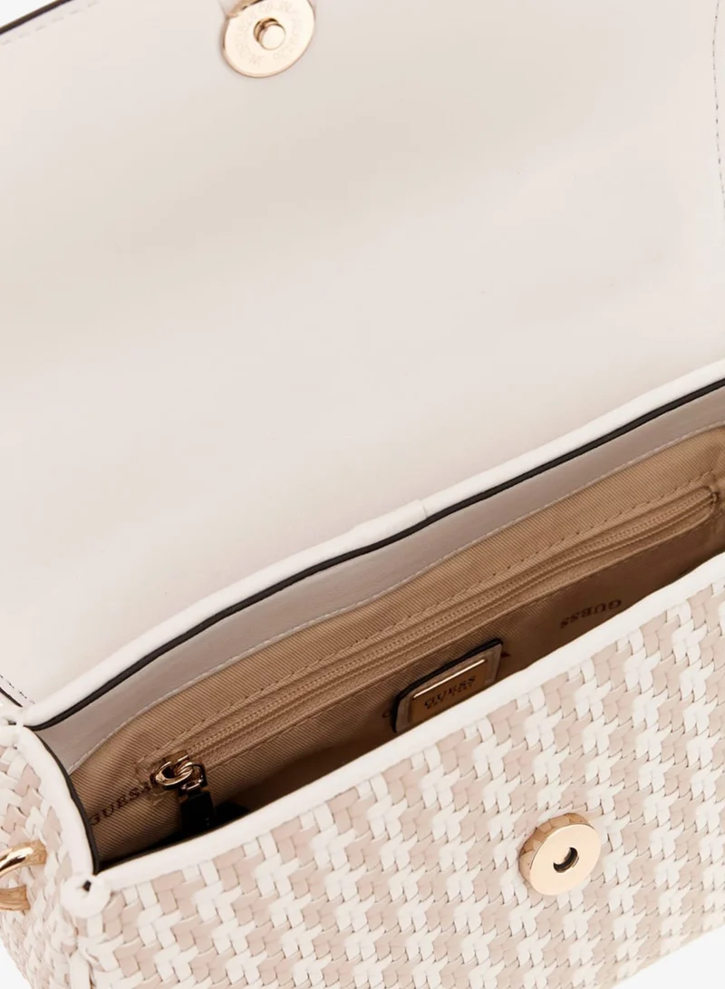 GUESS Mirema Top Handle Flap Shoulder Bag