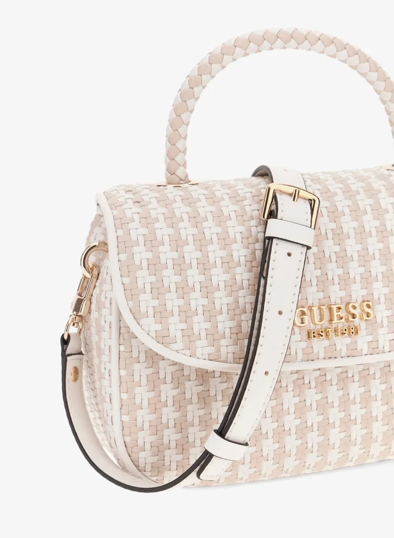 GUESS Mirema Top Handle Flap Shoulder Bag