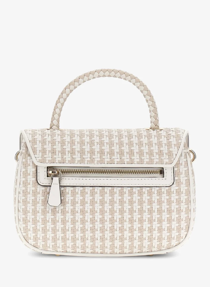 GUESS Mirema Top Handle Flap Shoulder Bag
