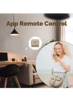 Excefore WiFi Smart Relay and Touch Wall Switch, Works with Google Assistant & Alexa, 2-Way Multi-Control, RF433 Remote, Timer Relay 2 Gang 10A, Smart Life/Tuya, No Hub Required (1PC)  - Image 4