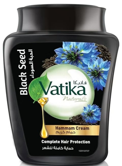 Vatika Naturals Hammam Cream  Black Seed For Complete Hair Protection 450 G