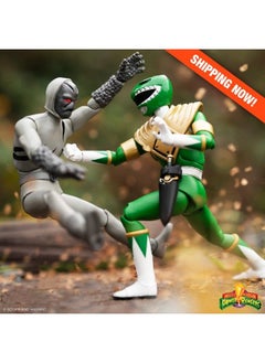 Super7 Mighty Morphin Power Rangers Green Ranger Ultimates! 7 In Scale Action Figure  - Image 5