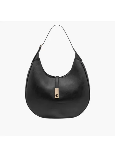 Le Confort Women Solid Shoulder Bag with Zip Closure