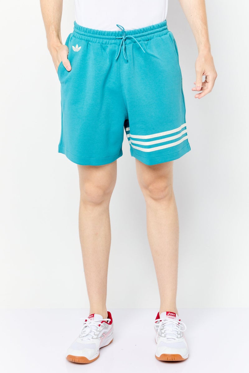 adidas Originals Men Sportswear Fit Drawstring Outdoor Shorts, Teal Blue  - Image 1
