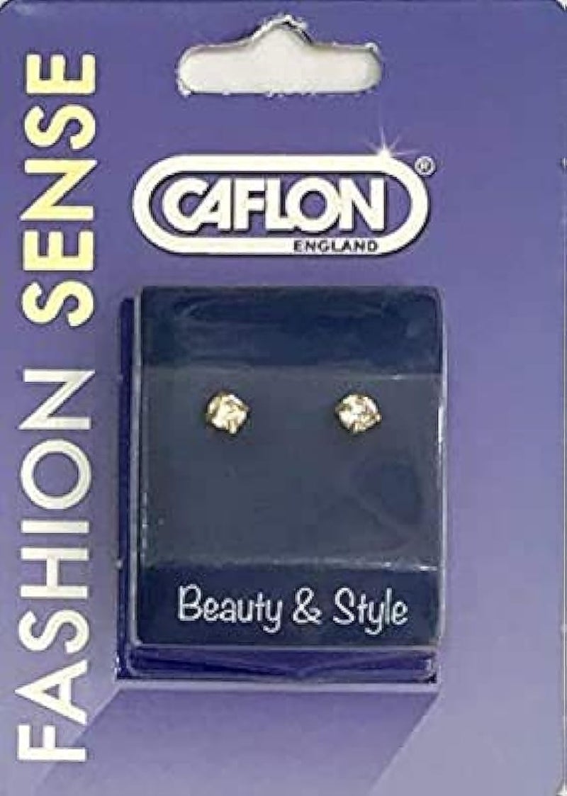 Caflon FASHION GP PINK CUBIC ZIRCON 4MM EARRING