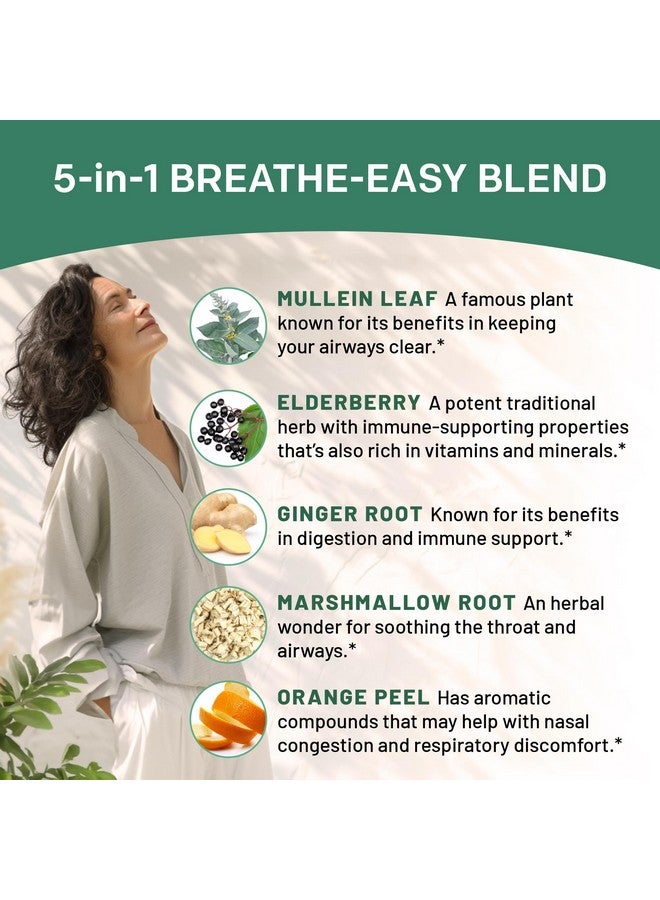 PrimeMD 5-in-1 Mullein Drops for Lungs and Bronchial - Respiratory Lung Health Support with Mullen Leaf Extract for lungs - Mullein Tincture with Elderberry, Marshmallow, Ginger Root (60 Servings) (2-pack) - Image 5