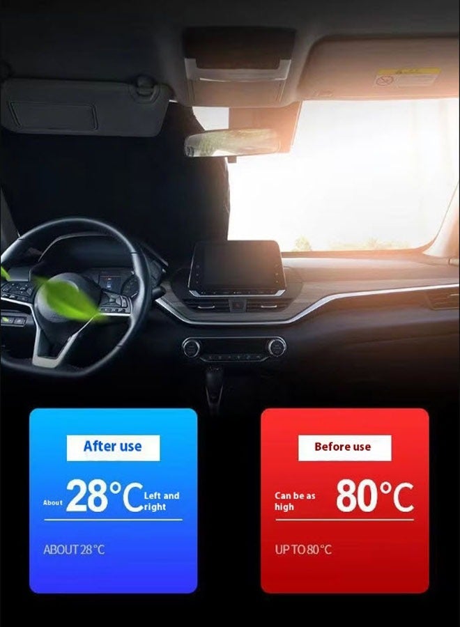 Generic Large Anti-Glare Car Sunshade with Heat Insulation  - Image 3