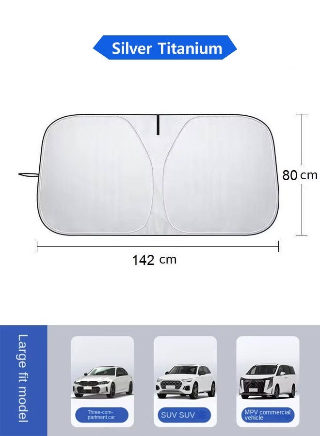 Generic Large Anti-Glare Car Sunshade with Heat Insulation  - Image 1