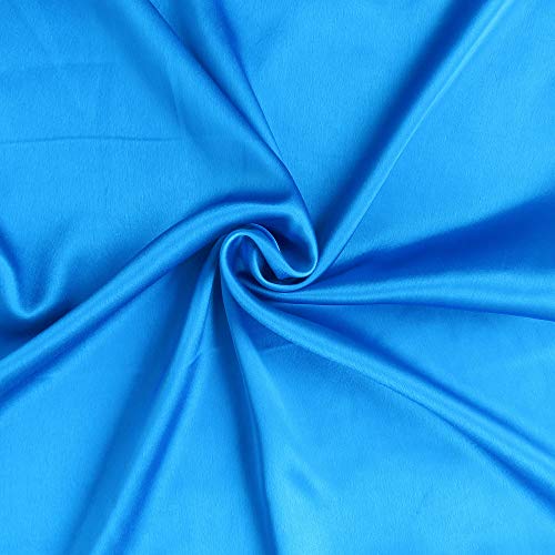 Oussum Satin Silk Pillowcase Cover Soft and Comfortable Hair & Skin Envelop Closure Home Decor Single Pcs with Free Scrunchie (Blue Aster, Standard Size(20"x26") - Image 5
