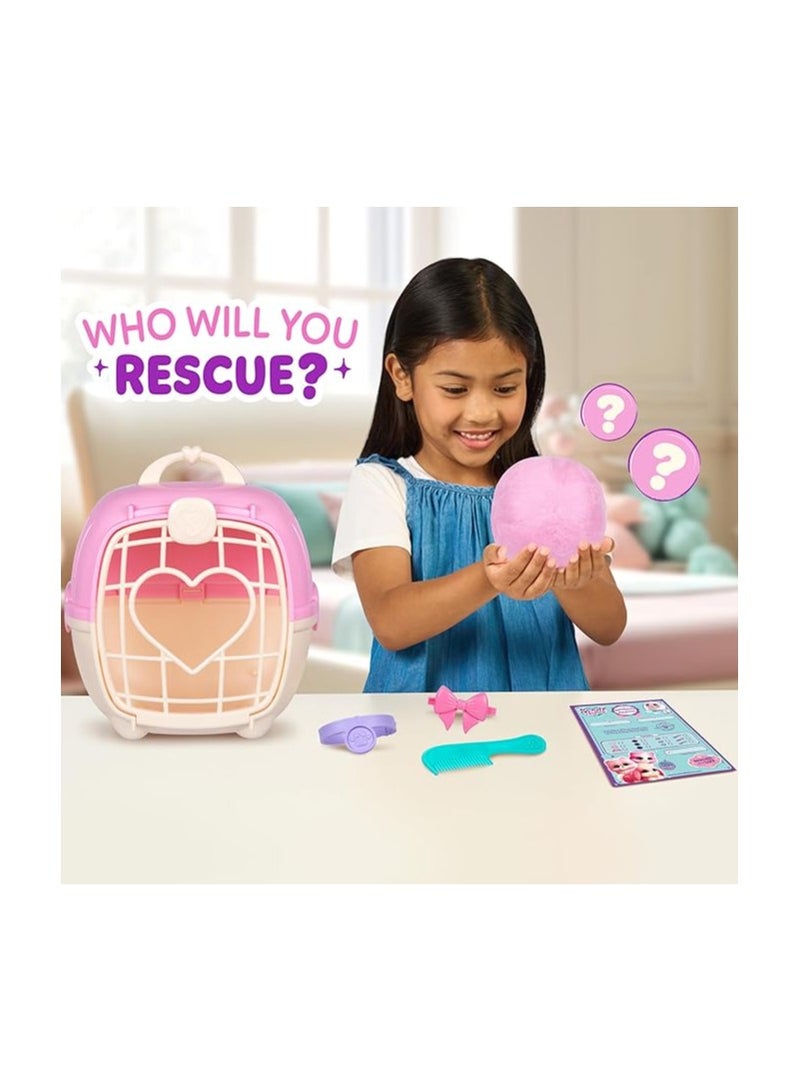 Scruff a luvs Scruff-A-Luvs Mystery Rescue Pet – Pink | Washable Plush Surprise Animal Toy | Interactive Grooming Toy for Girls & Boys | Fluffy Pet Adoption Toy for Kids Age 3+ - Image 3